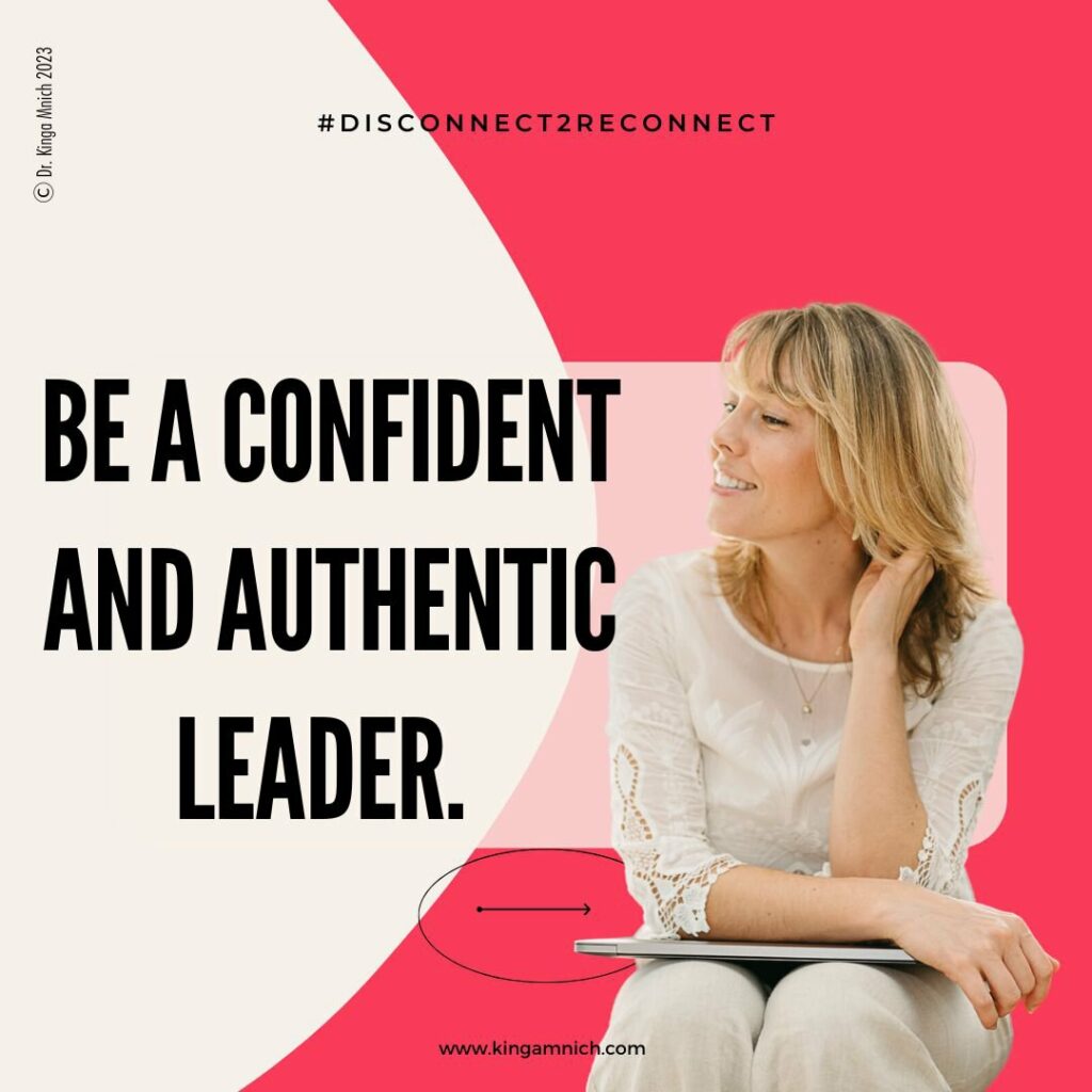 Be a confident and authentic leader. cover